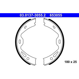 ATE 03.0137-3055.2 Bremsbackensatz, Feststellbremse ATE 03.0137-3055.2 Bremsbackensatz, Feststellbremse