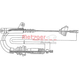 Metzger 10.817 Seilzug, Feststellbremse Metzger 10.817 Seilzug, Feststellbremse