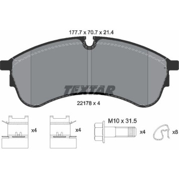 Textar 2217801 Bremsbelagsatz, Scheibenbremse Q+