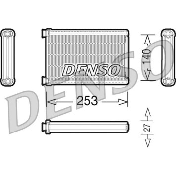 Denso DRR05005 Wärmetauscher, Innenraumheizung Denso DRR05005 Wärmetauscher, Innenraumheizung