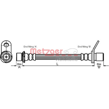 Metzger 4110014 Bremsschlauch
