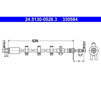 ATE 24.5130-0526.3 Bremsschlauch