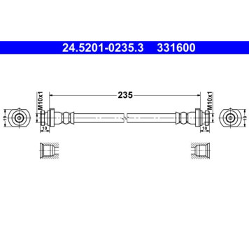 ATE 24.5201-0235.3 Bremsschlauch