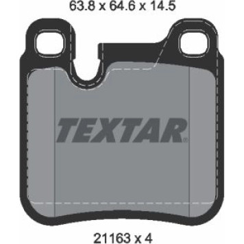 Textar 2116301 Bremsbelagsatz, Scheibenbremse Q+ Textar 2116301 Bremsbelagsatz, Scheibenbremse Q+