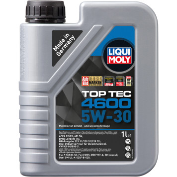 LIQUI MOLY 3755 Motoröl Top Tec 4600 5W-30, 1L 4600 5W-30 LIQUI MOLY 3755 Motoröl Top Tec 4600 5W-30, 1L 4600 5W-30