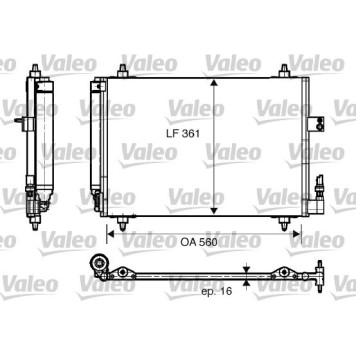 Valeo 817824 Kondensator, Klimaanlage Valeo 817824 Kondensator, Klimaanlage