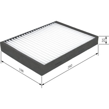 BOSCH 1 987 432 221 Innenraumfilter BOSCH 1 987 432 221 Innenraumfilter