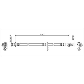 Metzger 4111650 Bremsschlauch