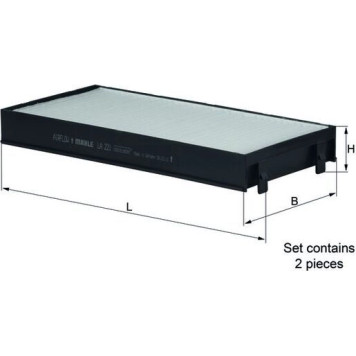 Knecht LA 221/S Filter, Innenraumluft Knecht LA 221/S Filter, Innenraumluft