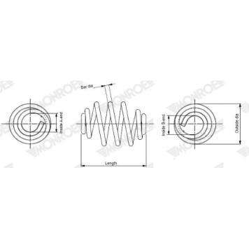 Monroe SN3412 Fahrwerksfeder SPRINGS