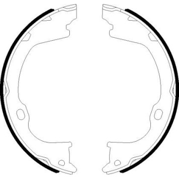 Hella 8DA 355 051-101 Bremsbackensatz, Feststellbremse Hella 8DA 355 051-101 Bremsbackensatz, Feststellbremse
