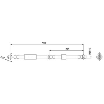 Metzger 4112536 Bremsschlauch