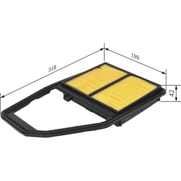 BOSCH 1 457 433 322 Luftfilter BOSCH 1 457 433 322 Luftfilter