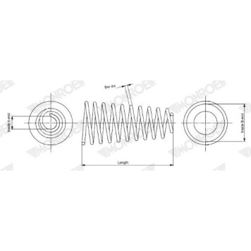 Monroe SP3533 Fahrwerksfeder SPRINGS Monroe SP3533 Fahrwerksfeder SPRINGS