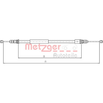 Metzger 10.4713 Seilzug, Feststellbremse Metzger 10.4713 Seilzug, Feststellbremse