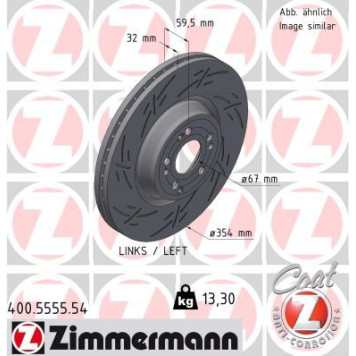 Zimmermann 400.5555.54 Bremsscheibe BLACK Z Zimmermann 400.5555.54 Bremsscheibe BLACK Z