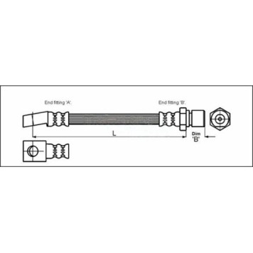 Metzger 4112812 Bremsschlauch