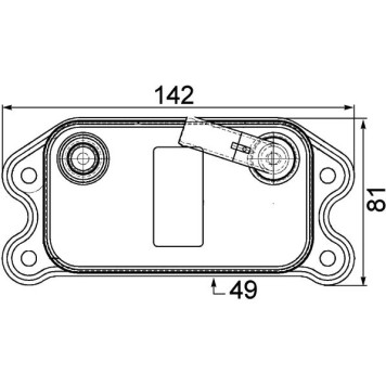 Mahle CLC 73 000P Ölkühler, Motoröl BEHR Premium Line Mahle CLC 73 000P Ölkühler, Motoröl BEHR Premium Line