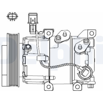 Delphi CS20518 Kompressor, Klimaanlage Delphi CS20518 Kompressor, Klimaanlage