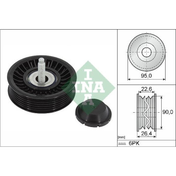 INA 532 0891 10 Umlenkrolle/Führungsrolle, Keilrippenriemen INA 532 0891 10 Umlenkrolle/Führungsrolle, Keilrippenriemen