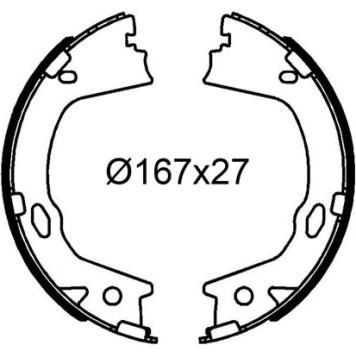 Valeo 564315 Bremsbackensatz Valeo 564315 Bremsbackensatz