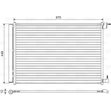 VALEO 814468 Klimakondensator mit Trockner, Aluminium, 449mm