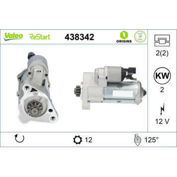 Valeo 438342 Starter ORIGINS STOP&START - NEW O.E. TECHNOLOGIE Valeo 438342 Starter ORIGINS STOP&START - NEW O.E. TECHNOLOGIE
