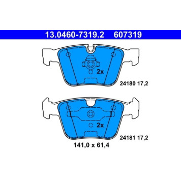 ATE 13.0460-7319.2 Bremsbelagsatz, Scheibenbremse