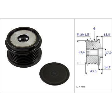 INA 535 0237 10 Generatorfreilauf