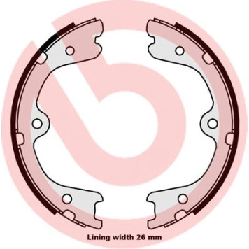 Brembo S 56 546 Bremsbackensatz, Feststellbremse ESSENTIAL LINE Brembo S 56 546 Bremsbackensatz, Feststellbremse ESSENTIAL LINE