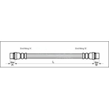 2x Metzger 4112146 Bremsschlauch 2 x 2x Metzger 4112146 Bremsschlauch 2 x