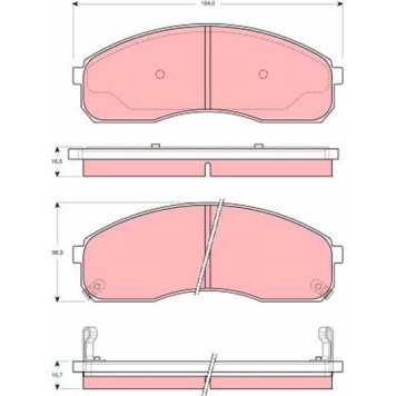 TRW GDB3261 Bremsbelagsatz, Scheibenbremse TRW GDB3261 Bremsbelagsatz, Scheibenbremse