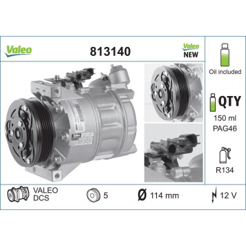 Valeo 813140 Kompressor, Klimaanlage ORIGINS - NEW O.E. TECHNOLOGIE