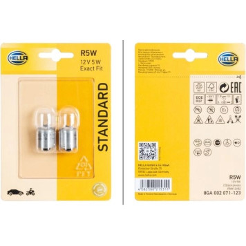 2x Hella 8GA 002 071-123 Glühlampe, Kennzeichenleuchte STANDARD 2x Hella 8GA 002 071-123 Glühlampe, Kennzeichenleuchte STANDARD