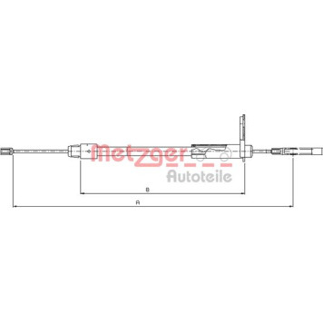 Metzger 10.9435 Seilzug, Feststellbremse