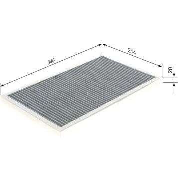 BOSCH 1 987 432 333 Innenraumfilter BOSCH 1 987 432 333 Innenraumfilter