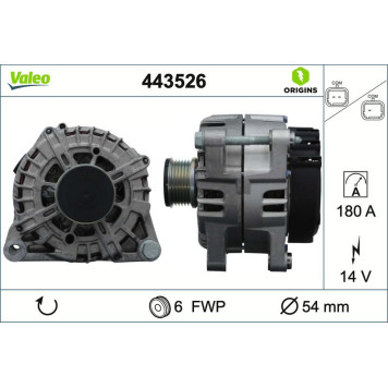 Valeo 443526 Generator ORIGINS Valeo 443526 Generator ORIGINS