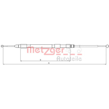 Metzger 10.4232 Seilzug, Feststellbremse