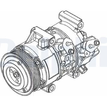 Delphi CS20495 Kompressor, Klimaanlage Delphi CS20495 Kompressor, Klimaanlage