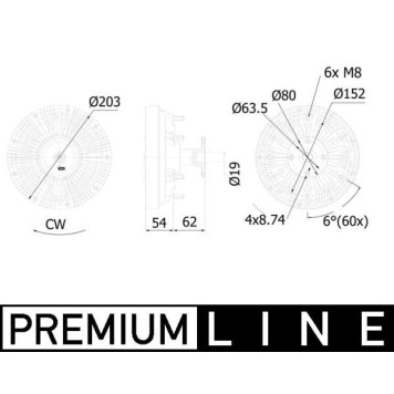 Mahle CFC 246 000P Kupplung, Kühlerlüfter BEHR Premium Line Mahle CFC 246 000P Kupplung, Kühlerlüfter BEHR Premium Line