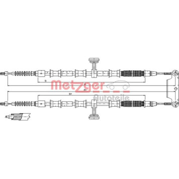 Metzger 11.5945 Seilzug, Feststellbremse