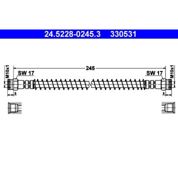 ATE 24.5228-0245.3 Bremsschlauch ATE 24.5228-0245.3 Bremsschlauch