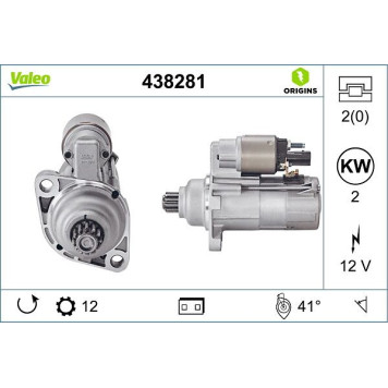 Valeo 438281 Starter ORIGINS - NEW O.E. TECHNOLOGIE Valeo 438281 Starter ORIGINS - NEW O.E. TECHNOLOGIE