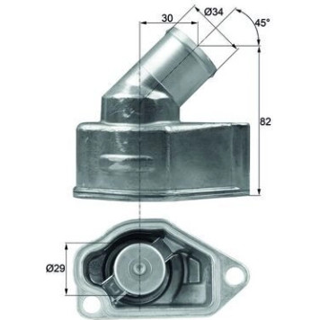 Mahle TI 9 92 Thermostat, Kühlmittel BEHR