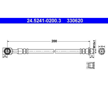 ATE 24.5241-0200.3 Bremsschlauch ATE 24.5241-0200.3 Bremsschlauch