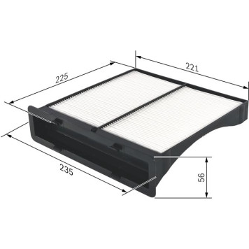 BOSCH 1 987 432 262 Innenraumfilter BOSCH 1 987 432 262 Innenraumfilter