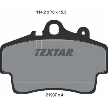 Textar 2193702 Bremsbelagsatz, Scheibenbremse Textar 2193702 Bremsbelagsatz, Scheibenbremse