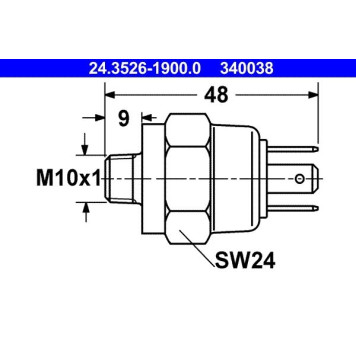 ATE 24.3526-1900.0 Bremslichtschalter ATE 24.3526-1900.0 Bremslichtschalter
