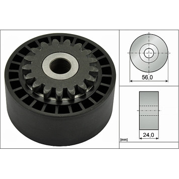 INA 531 0744 10 Spannrolle, Keilrippenriemen