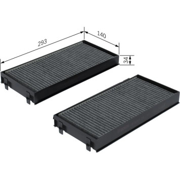 BOSCH 1 987 432 419 Innenraumfilter BOSCH 1 987 432 419 Innenraumfilter